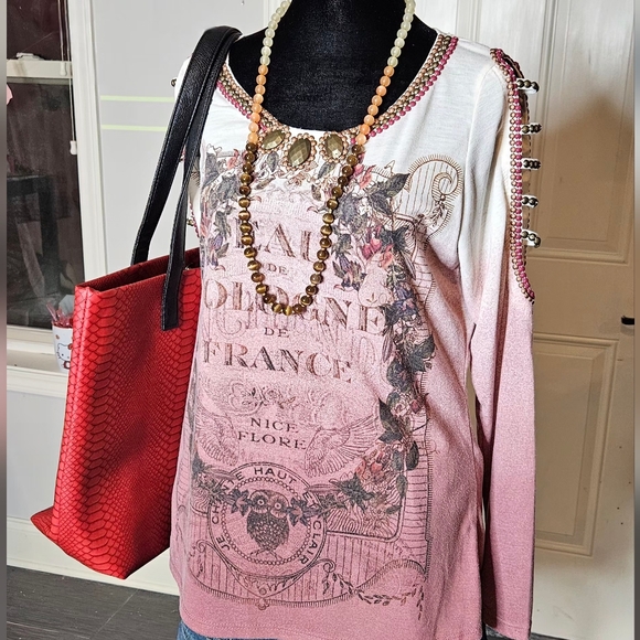 NWOT Large Capacity Bold Red Snake Skin Work Bag / Travel Tote - Picture 2 of 9